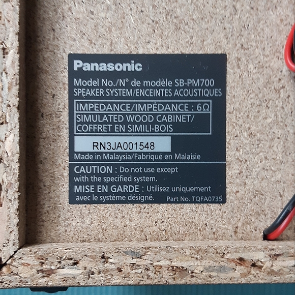 NWOT Panasonic Stereo Speakers - Picture 3 of 4